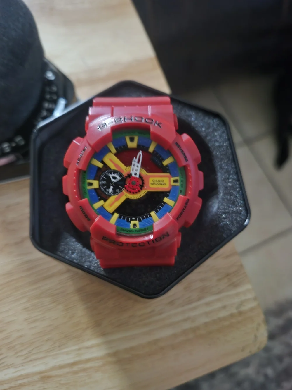 Casio G-Shock Red Multicolor Sport Watch - Picture 6 of 11
